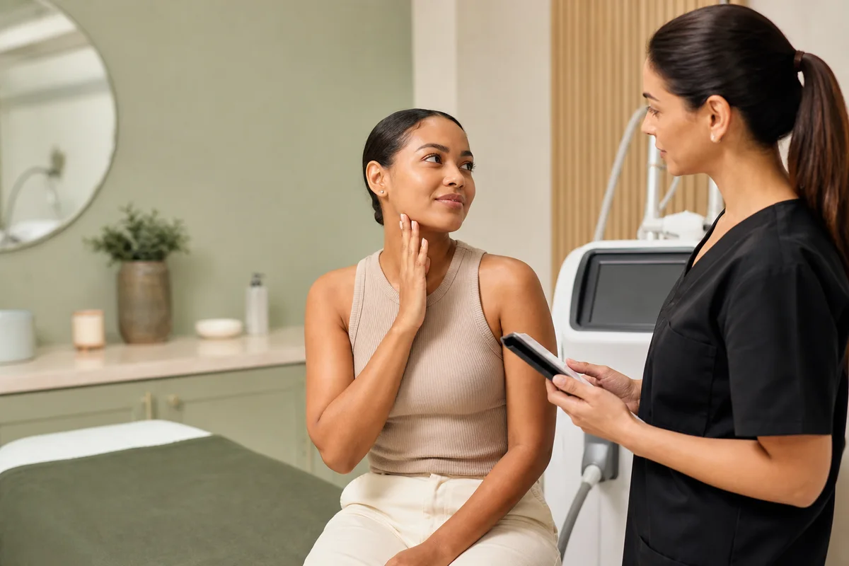 PCOS facial hair laser consultation in Johannesburg