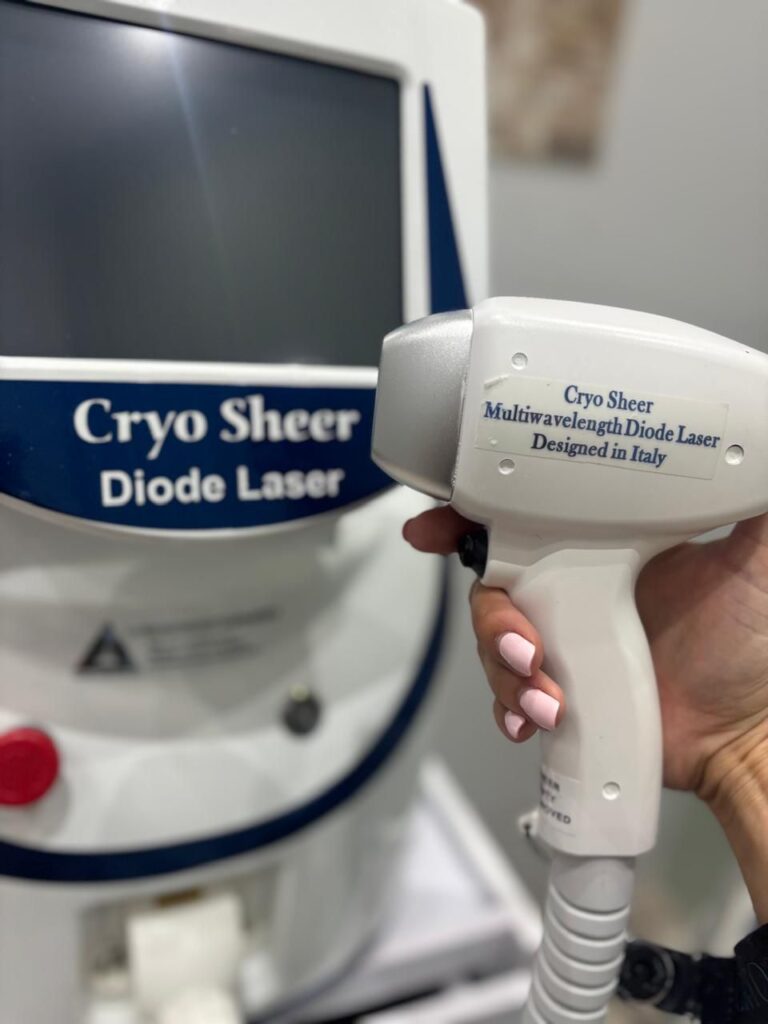 professional diode laser hair removal treatment room
